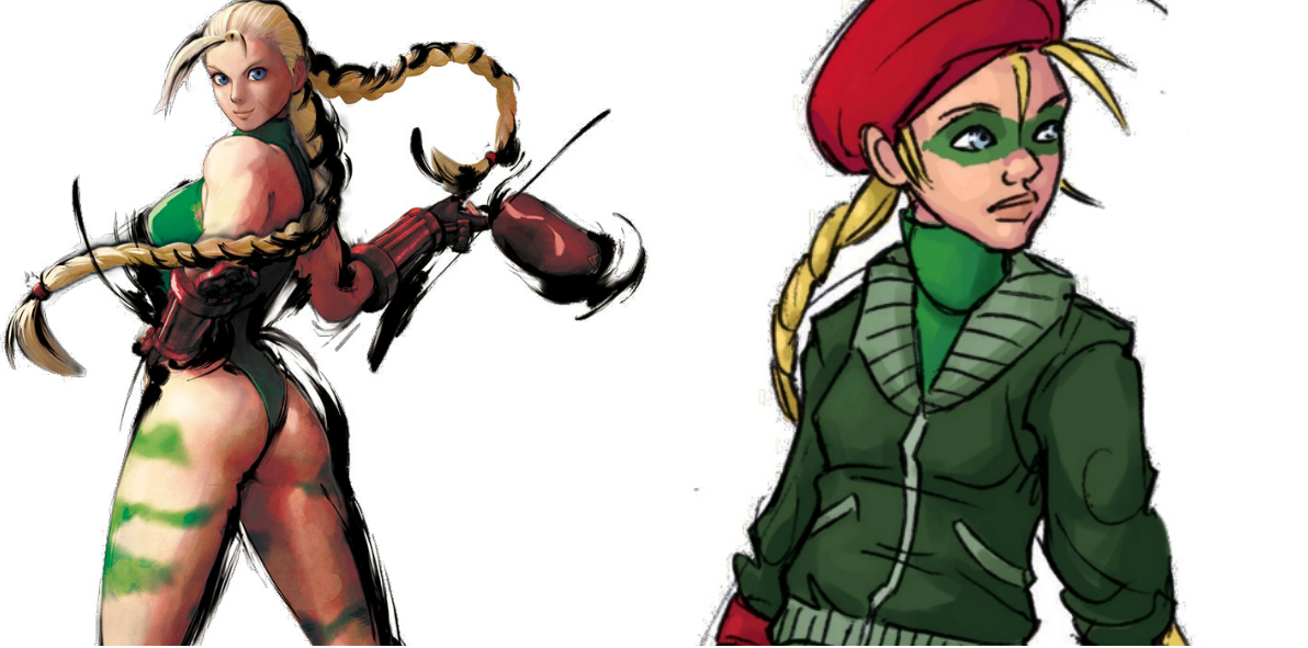 Till vänster är originalet, till höger är Annas design.